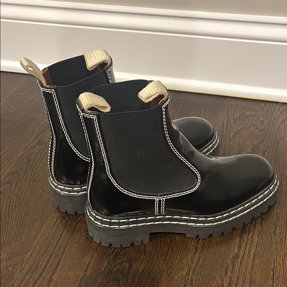 PROENZA SCHOULER Black Chelsea Boots